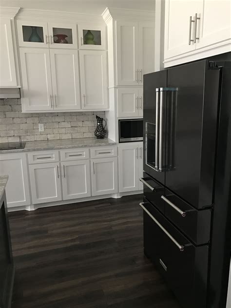 black stainless steel white cabinets|black stainless steel kitchen colors.